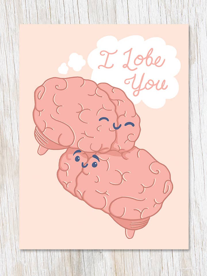 Cartão de Saudação "I Lobe You" (Caixa de 6) por atacado de Cognitive Surplus