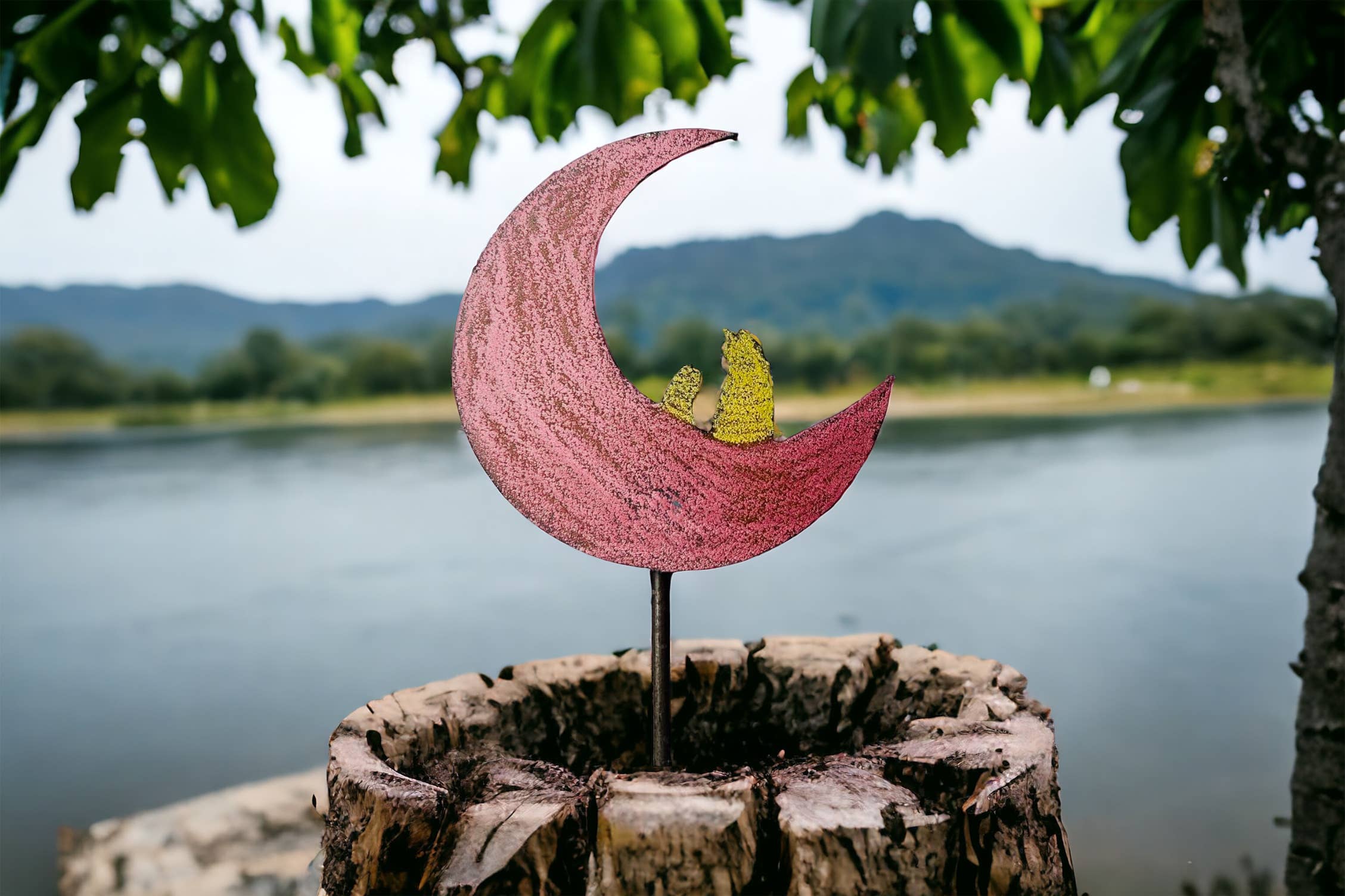 Whimsies - Wholesale Garden/Lawn Stake - Moon cats plant stake gardening lawn stake houseplants pet1