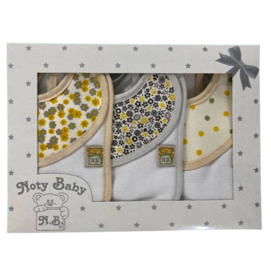 Lot de 3 bavoirs pour bébé 100 % coton pour la vente par Noty Baby