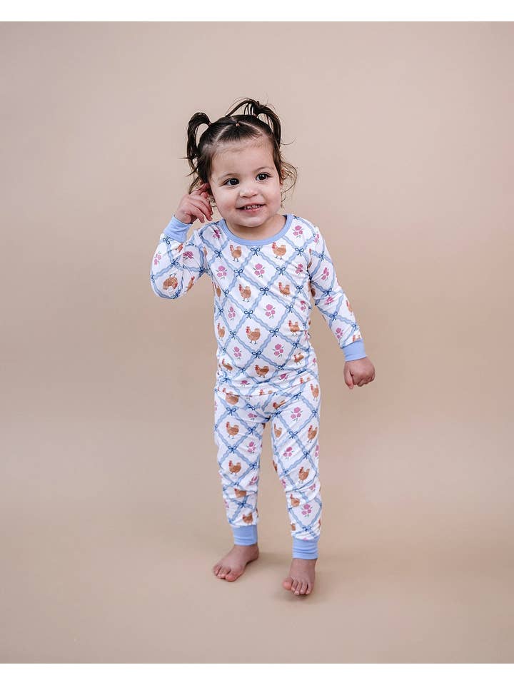 Lucky Panda Kids - Wholesale Top & Pant Set - Kids - Bamboo Two Piece Set | Chickens & Flowers3