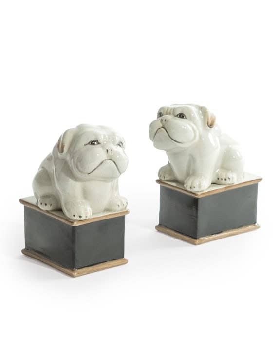 McGowan & Rutherford Ltd – wholesale Decorative figurine – Pair of Ceramic English Bulldog Figures0