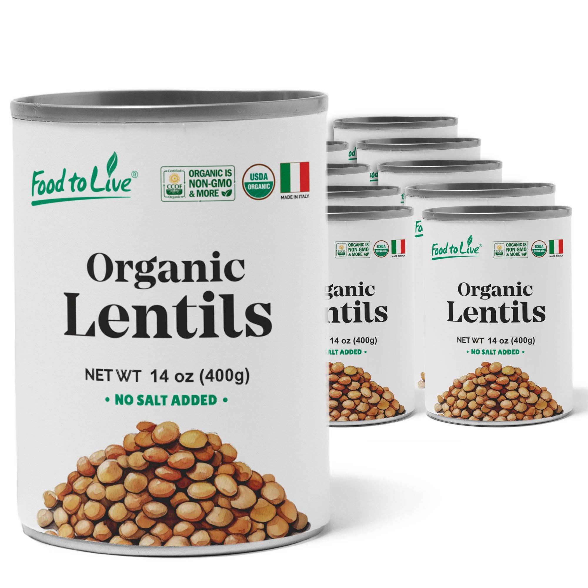 Food To Live - Vendita all'ingrosso Fagioli - Lenticchie in Scatola Biologiche – Non Salate, Non-OGM, Vegane – di Food to Live11