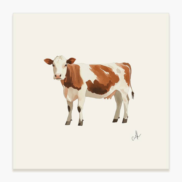 Buttercup the Cow - Oinramad konsttryck för wholesale av Saltbox & Company