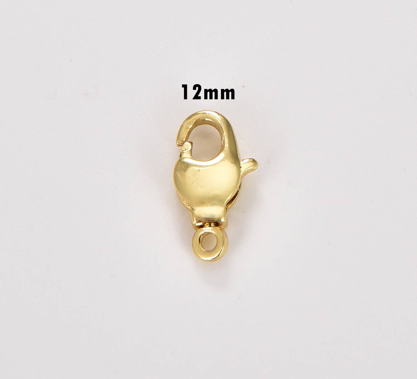 Beads Creation - Vente Fermoir - Fermoir mousqueton pivotant rempli d'or, fermoir à bijoux, CL4751