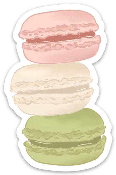 Elyse Breanne Design - Wholesale Sticker - Macarons Sticker, 3x2in.1
