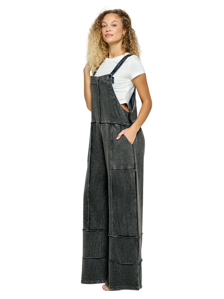 Yak & Yeti - Wholesale Overalls - Women's - Overall Patchwork Stonewashed
1