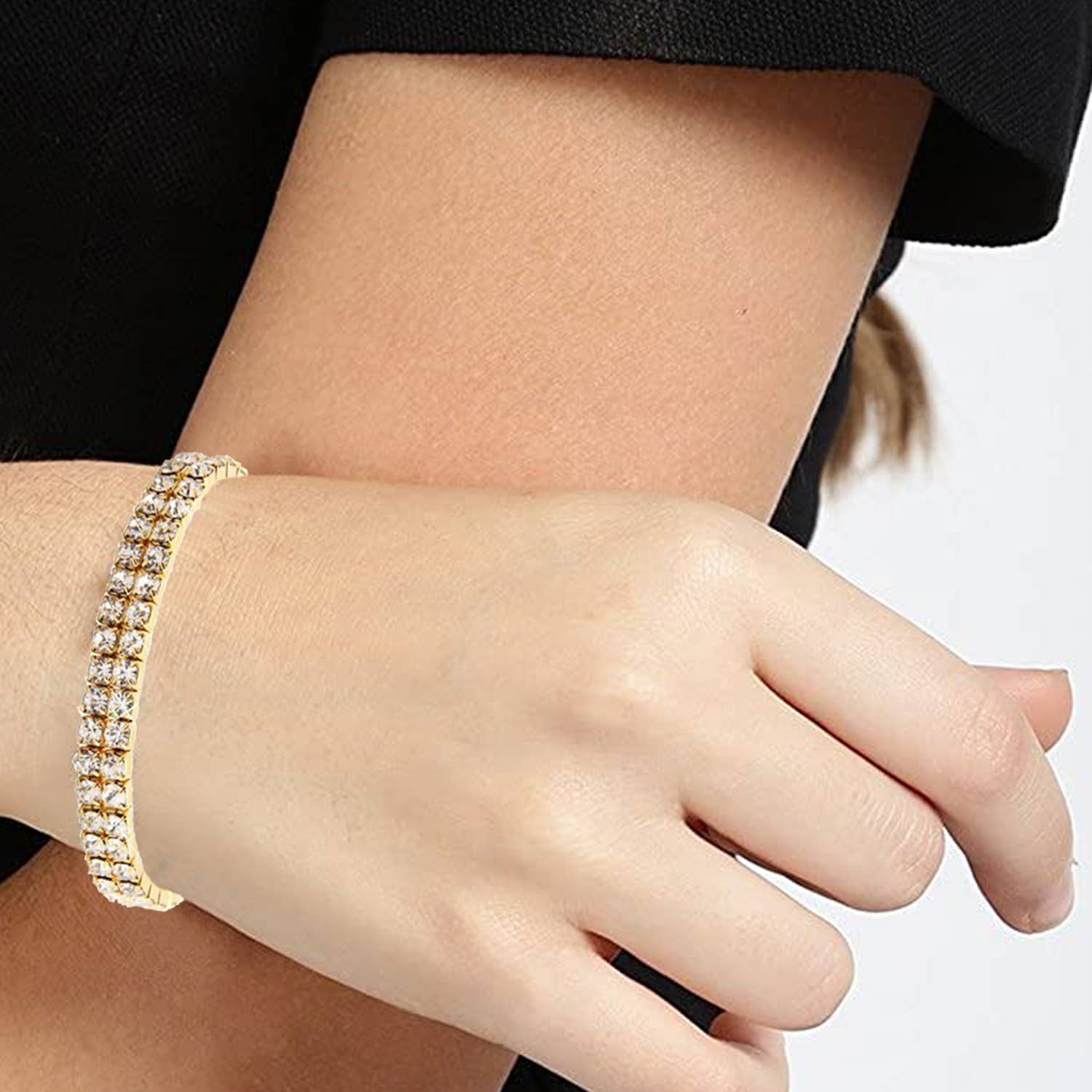 The American Gift Company (TAGCO) – wholesale Jewellery set – 2-Pack: Swarovski Elements Crystals Double Tier Bracelet3