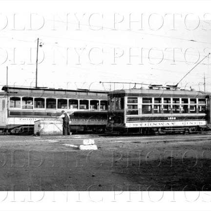 Trolley 1668 Woodside Queens 1938 8 x 10 para venta al por mayor de Old NYC Photos