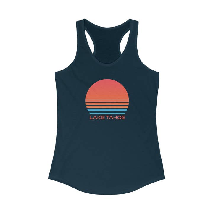 Lake Tahoe, California Women's Racerback Tank Top for wholesale by Hey Mountains