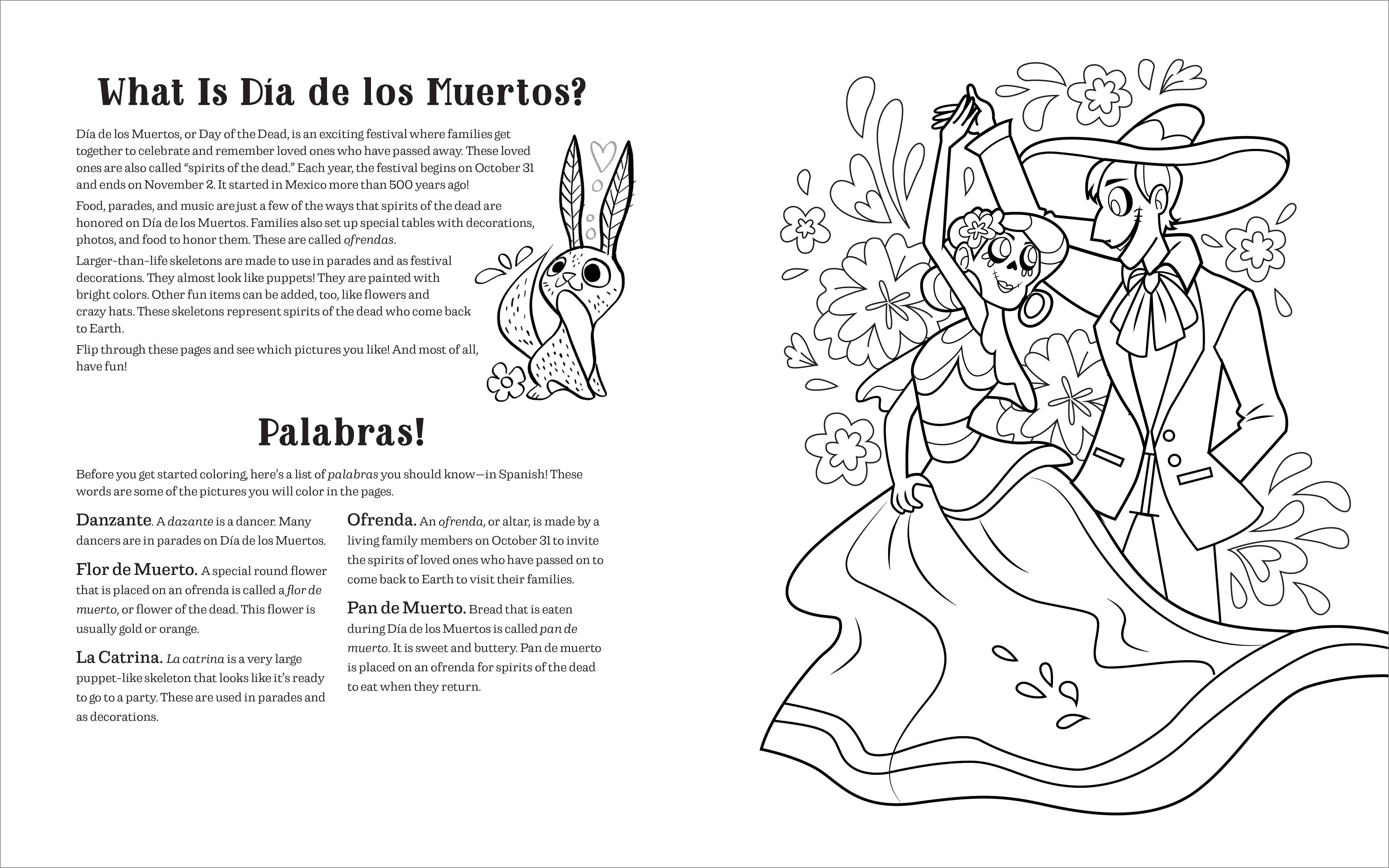 Sourcebooks - Wholesale Coloring & Activity Book - Kids & Baby - Día de los Muertos Coloring Book for Kids4