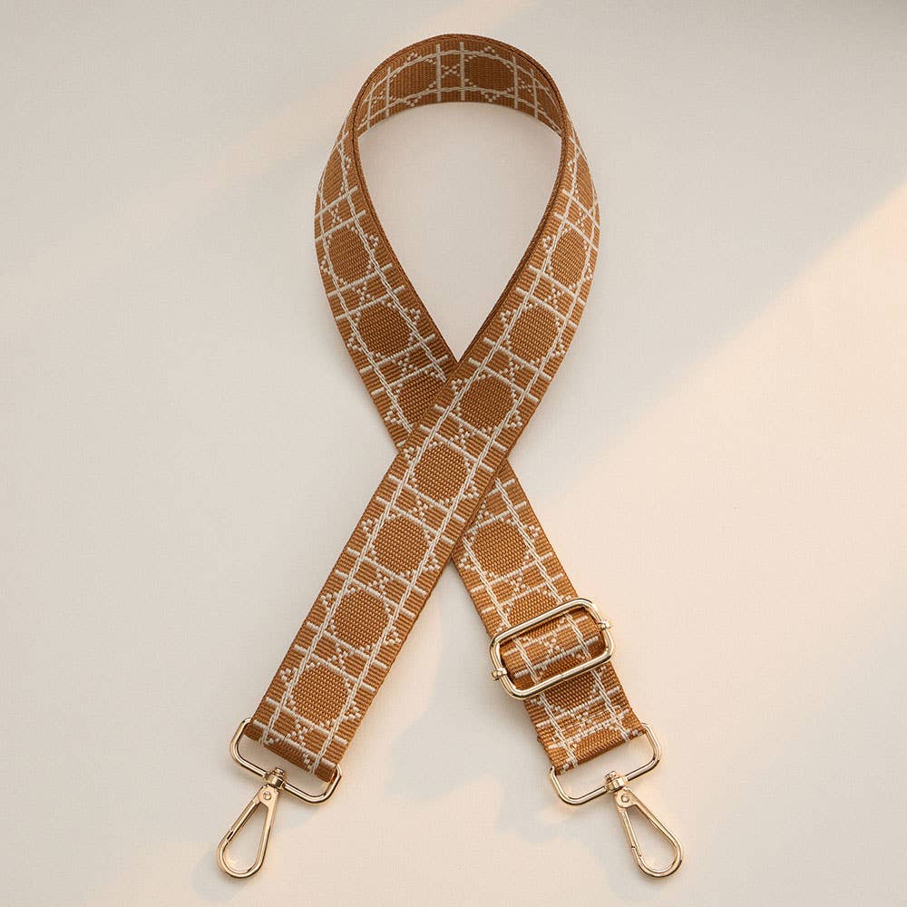 Sensibling Corp. - Wholesale Crossbody Bag - Women's - Solid Tumbler Carrier Holder Geometric Pattern Strap Crossbody Bag4