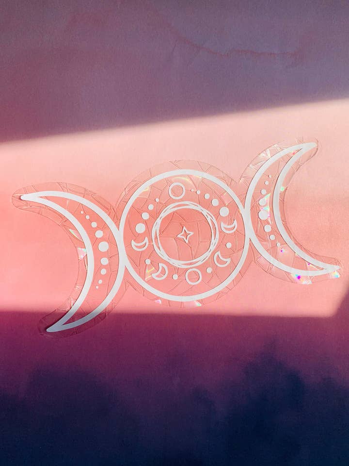 Triple Goddess - Holographic Suncatcher - Window Decal for wholesale by Emily Rose Creates