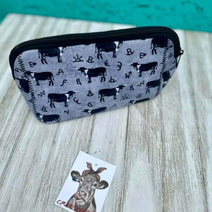 Crazy Heifers Wholesale – Großhandel Schmink-/Kosmetiktasche – Neopren-Make-up-Taschen-Western0