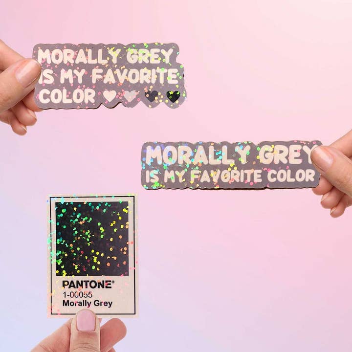 Morally Grey Is My Favorite Color Stickers for wholesale by Bookish Queen