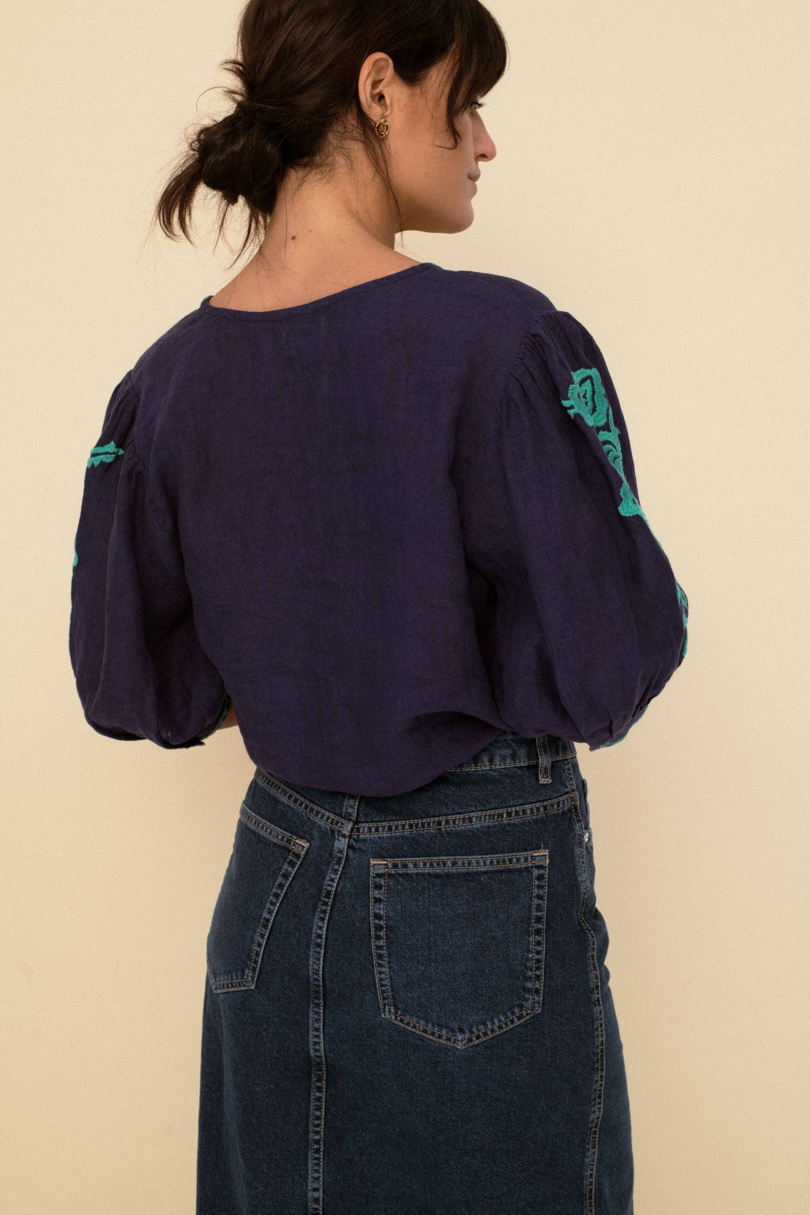 Sonmer Shop USA - Wholesale Blouse - Women's - Mily Blouse blue4