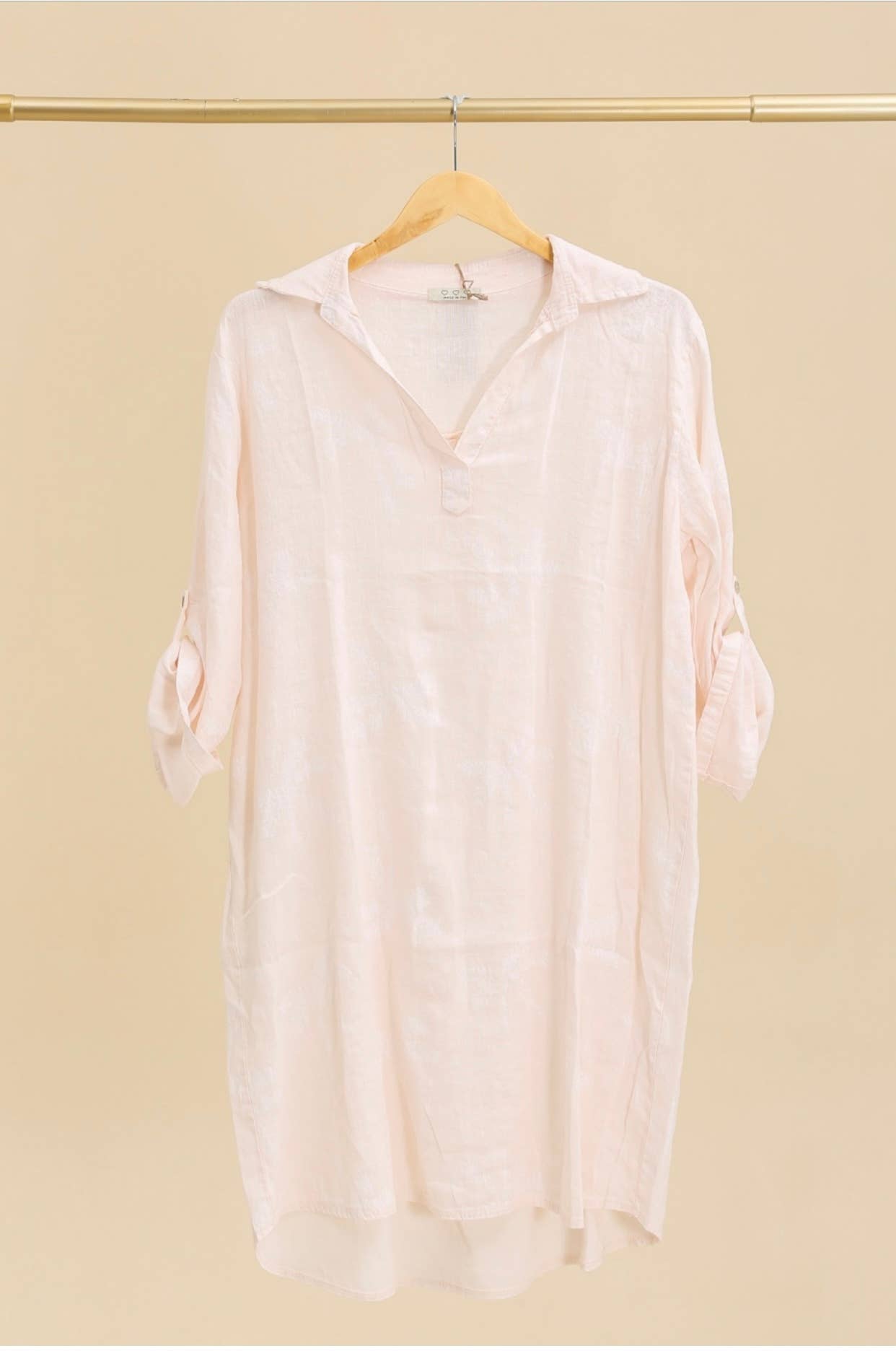 LÉA & LUC – Großhandel Kleid – Damen – Bedruckte Kleider aus 100% Leinen REF.680214