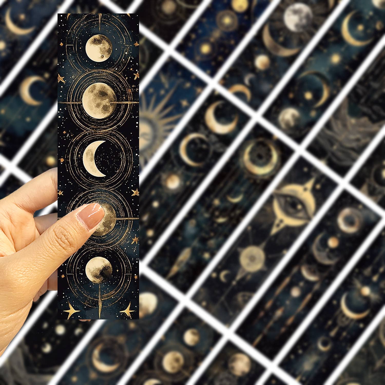 Magnifique Hearts – Marcador por atacado – Marcadores de Livros Celestial Lua & Sol | Galáxia Cósmica, Tema Espacial3