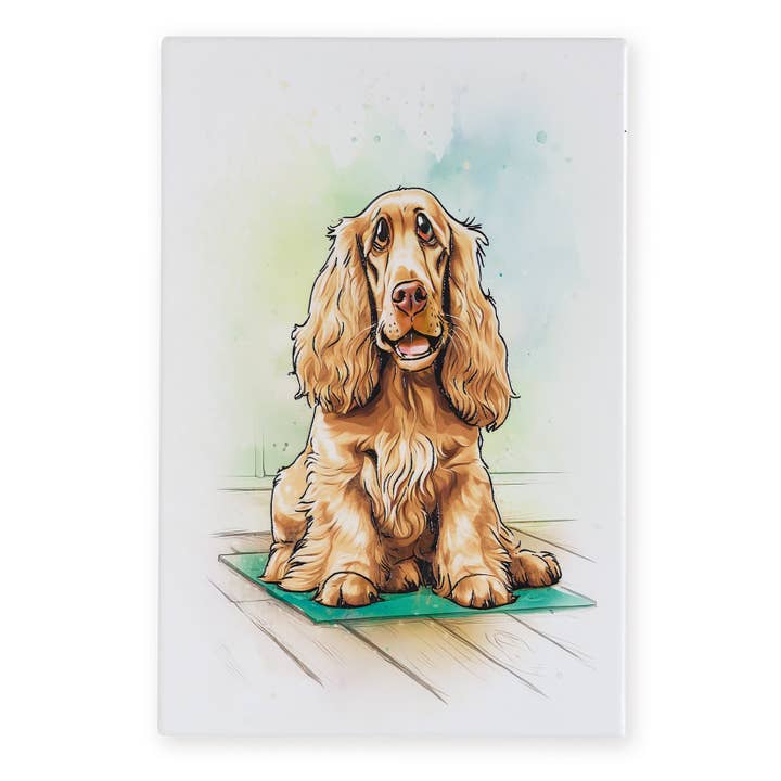 Cocker Spaniel Keramisk Flise Billede Vægkunst 30 x 20cm for engroshandel hos Art of Arora