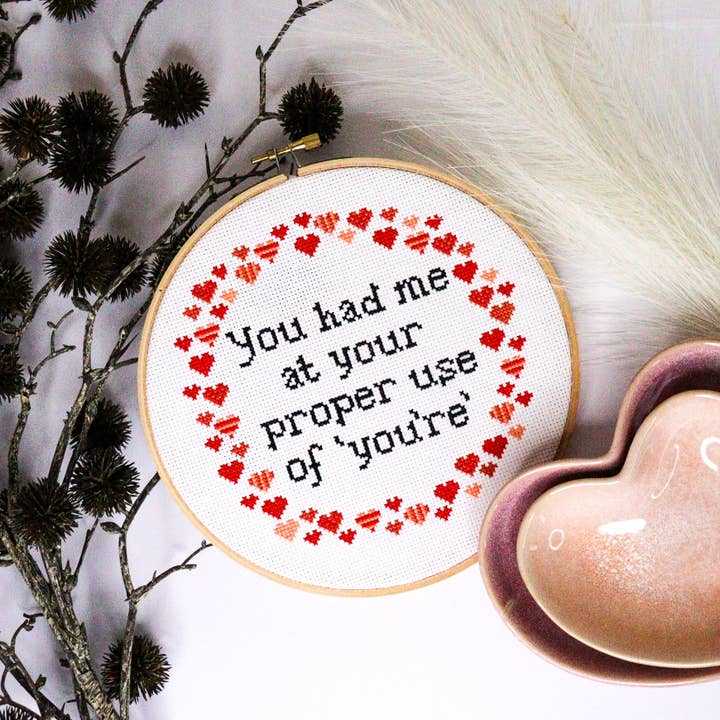 Forever Yours Cross Stitch Kit for wholesale by Craft Make Do