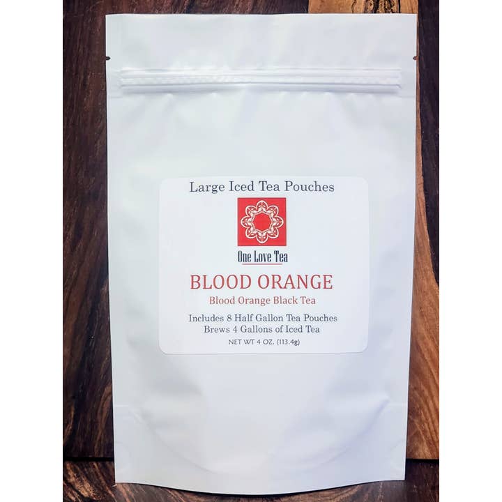One Love Tea - Wholesale Iced Tea - Blood Orange Black Tea Iced Tea pouch