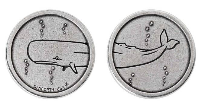 Danforth Pewter - Vente Jeton/pièce de collection - Pièce de Poche Tête / Queue de Baleine2