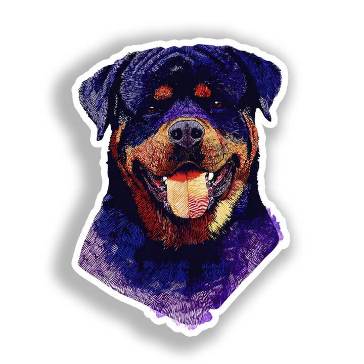 Rottweiler Dog Decal Sticker # A018337 for wholesale by Yoonek Graphics