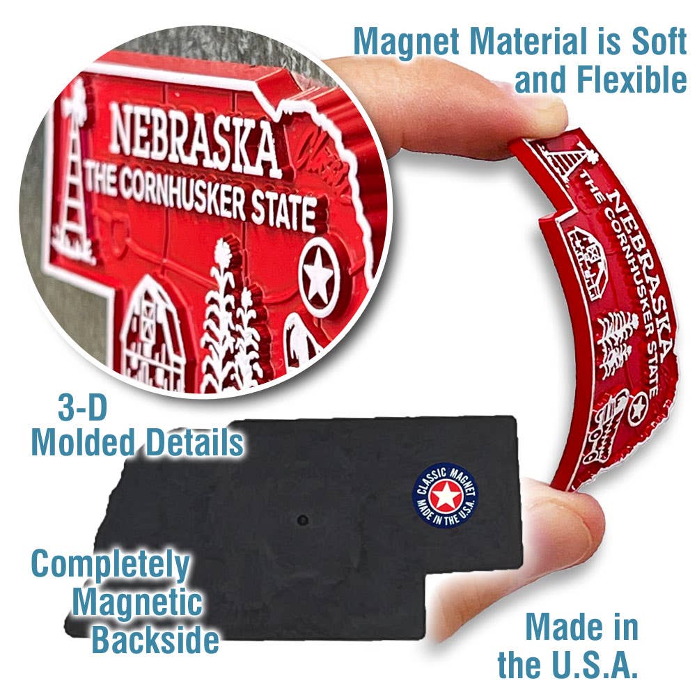 7 Star - Venta al por mayor Imanes - Imán para estados pequeños de Nebraska - NE2