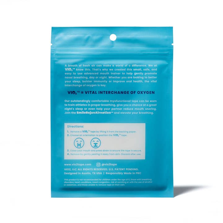 VIO2 - Wholesale Oral Supplement/Vitamin - VIO2™ Unscented Mouth Tape - Doctor Created, Mom Approved3