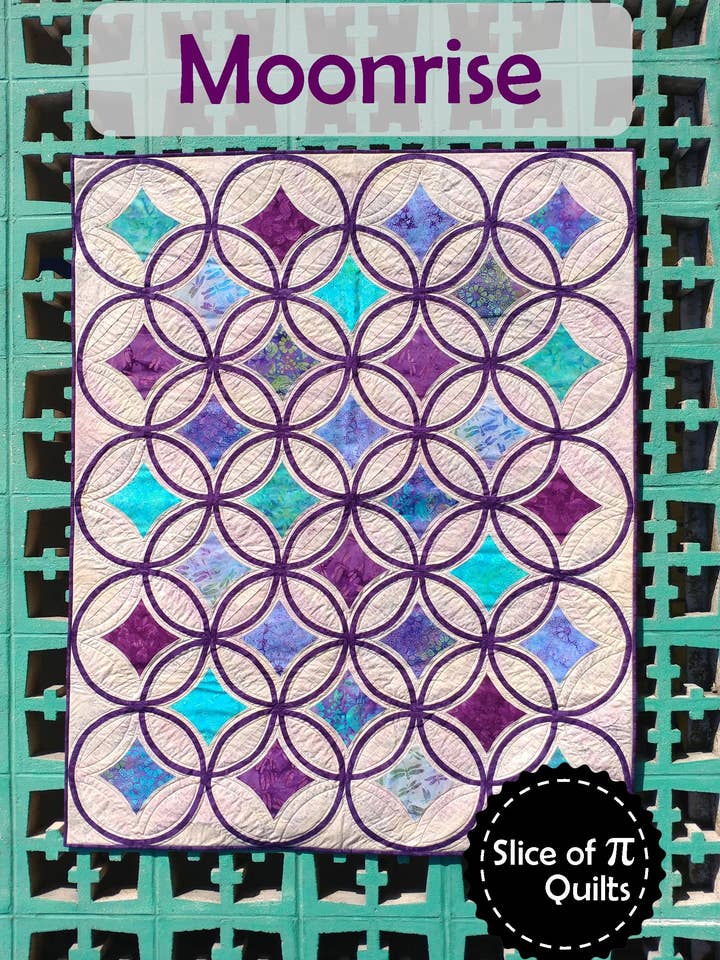 Quiltmuster im Mondaufgang für den Großhandel von Slice of Pi Quilts