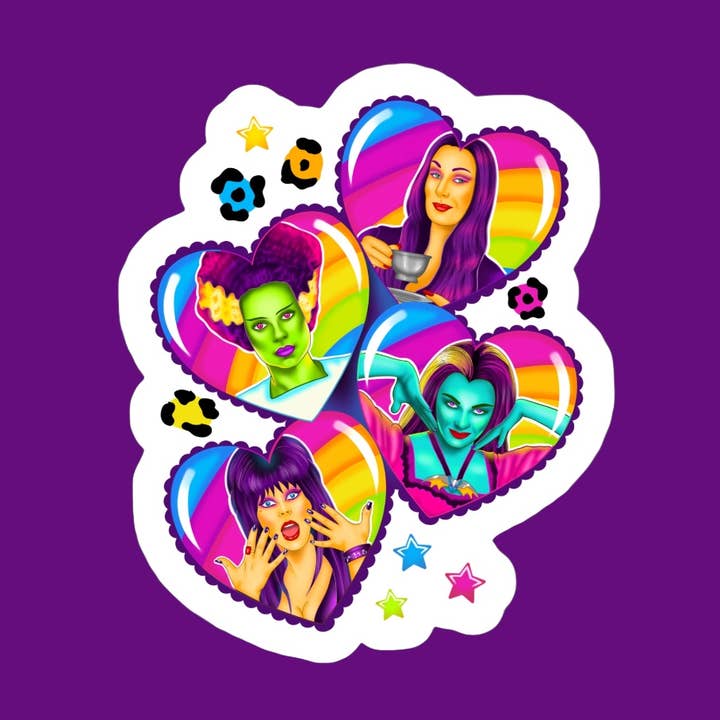 Horror Halloween Neon Sticker for wholesale by Ace the Pitmatian Co