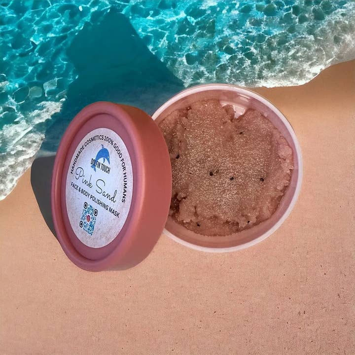 Dolfin Touch - Venta al por mayor Exfoliante corporal - Exfoliante Corporal de Miel de Manuka y Arena Rosa2