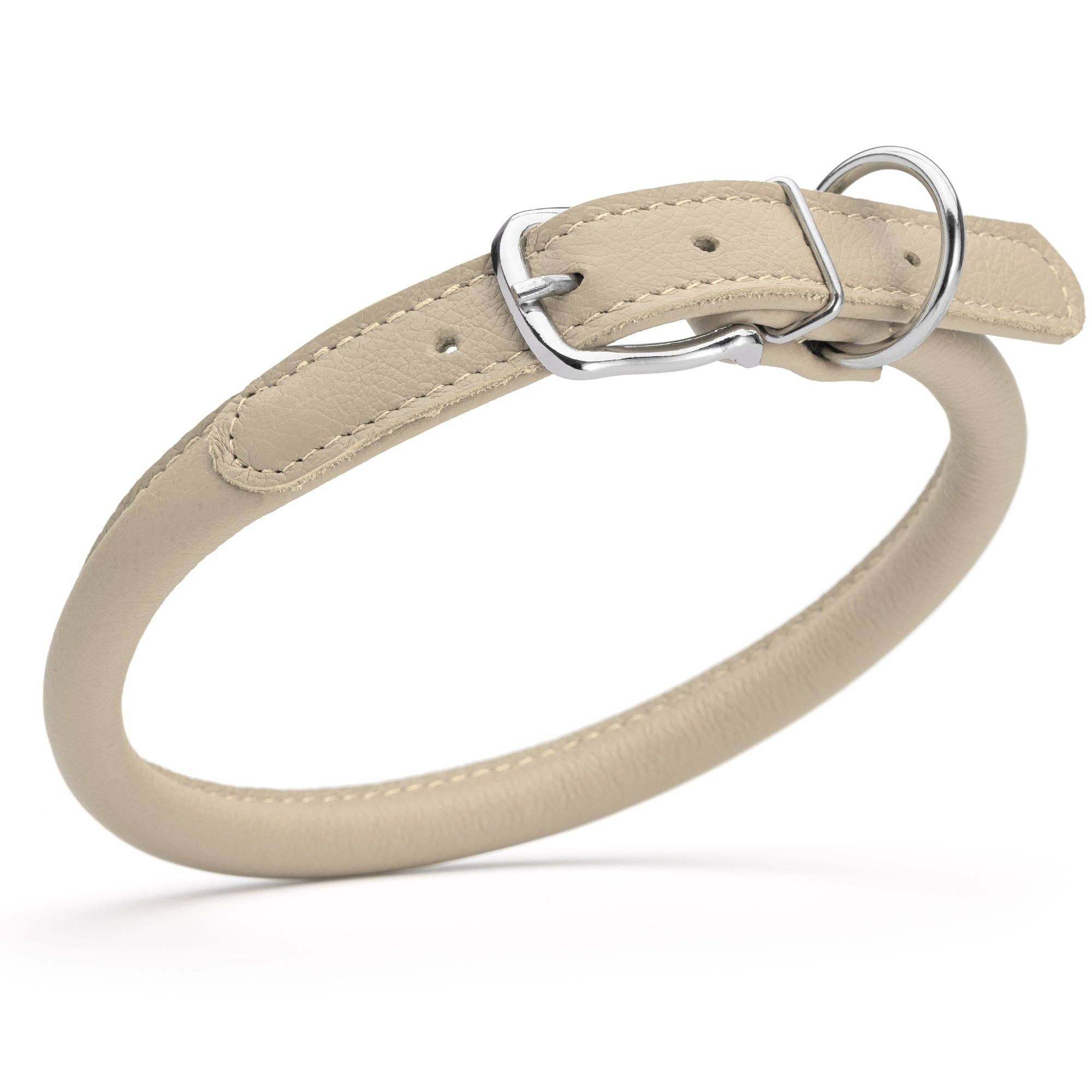 Dogline - Wholesale Halsband - Hond - Zachte Leren Halsband Rond45