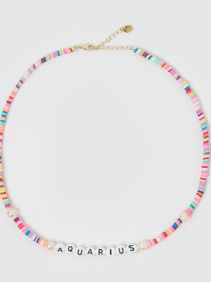 Miz Casa & Co Collana Segno Zodiacale Acquario Multicolore per la vendita all'ingrosso da parte di Izoa pty ltd