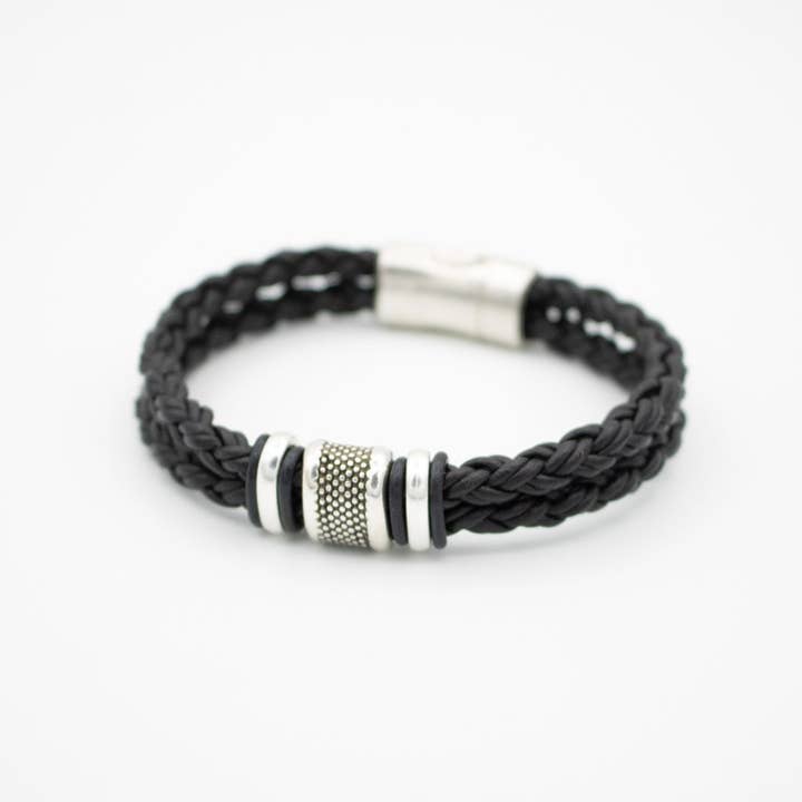 Montana Leather Designs - Wholesale Woven/Braided Bracelet - WI Outrigger Bracelet