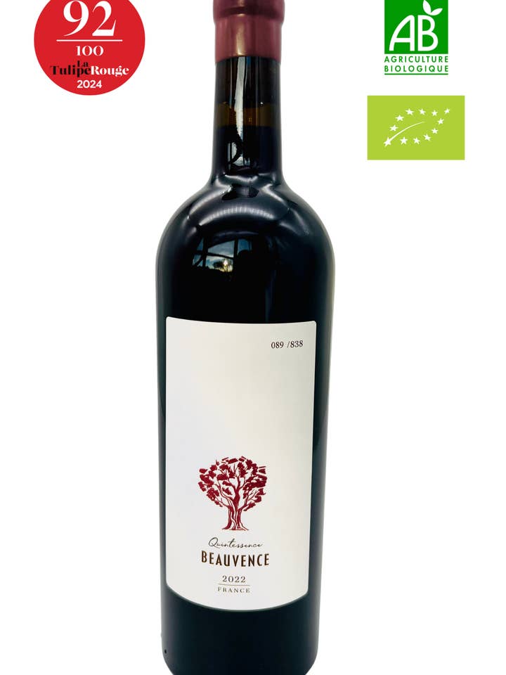 Rødvin - 2022 - 75cl - Quintessence - AOP Luberon for engroshandel hos Beauvence