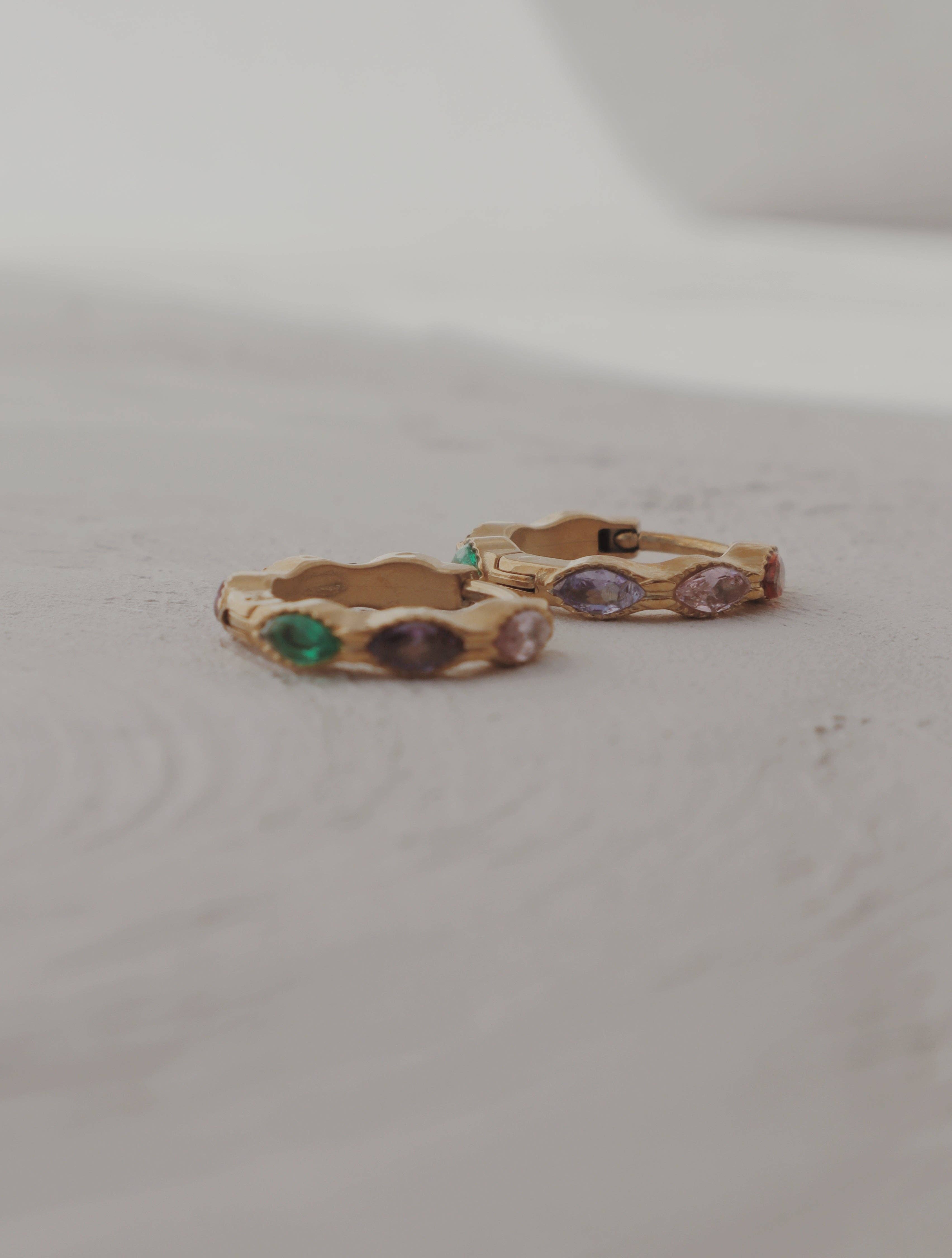 Olive Branch Jewelry & Co. - Wholesale Huggie Earrings - Twinkling Lights Huggie Hoop Earrings3