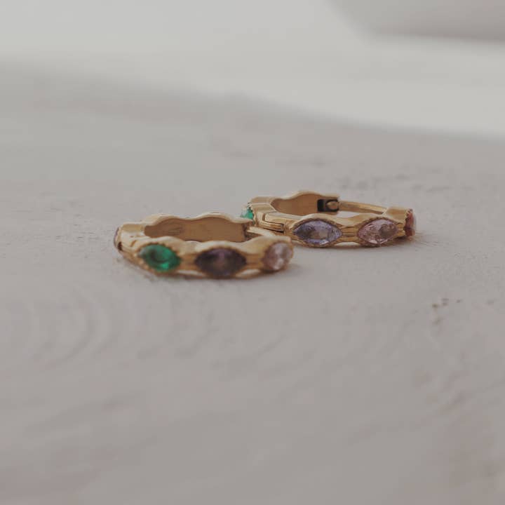 Olive Branch Jewelry & Co. - Wholesale Huggie Earrings - Twinkling Lights Huggie Hoop Earrings3