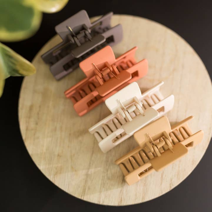 blush & bubbly - Wholesale Hair Clip - Women's - Claw Hair Clip | Rectangle Hair Clip | Arizona Collection