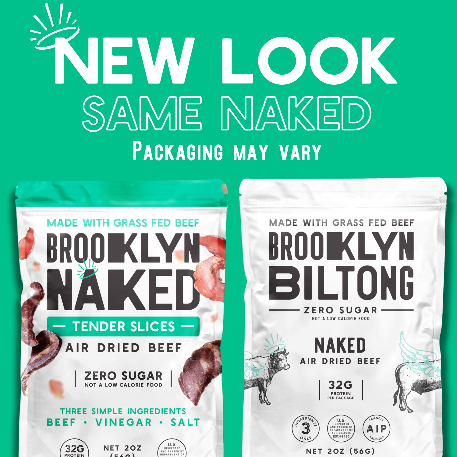 Brooklyn Biltong - Wholesale Jerky - 2oz Grass Fed Biltong Naked Tender Slices Classic 7