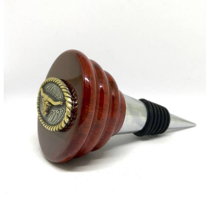 Longhorn Wine Stopper for wholesale by Cigar Cutters by Jim