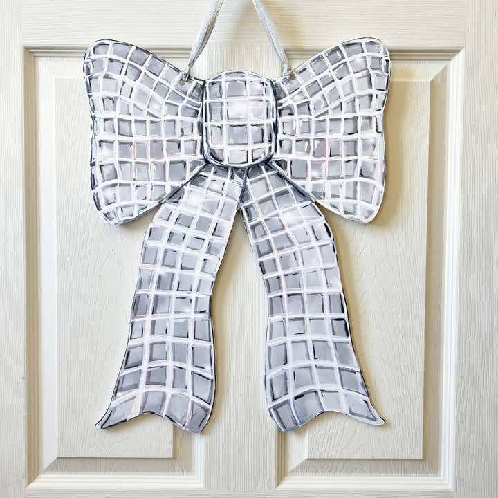 Home Malone - Wholesale Door Hanger - Disco Bow Door Hanger - Disco Ball Coquette Home Yard Decor