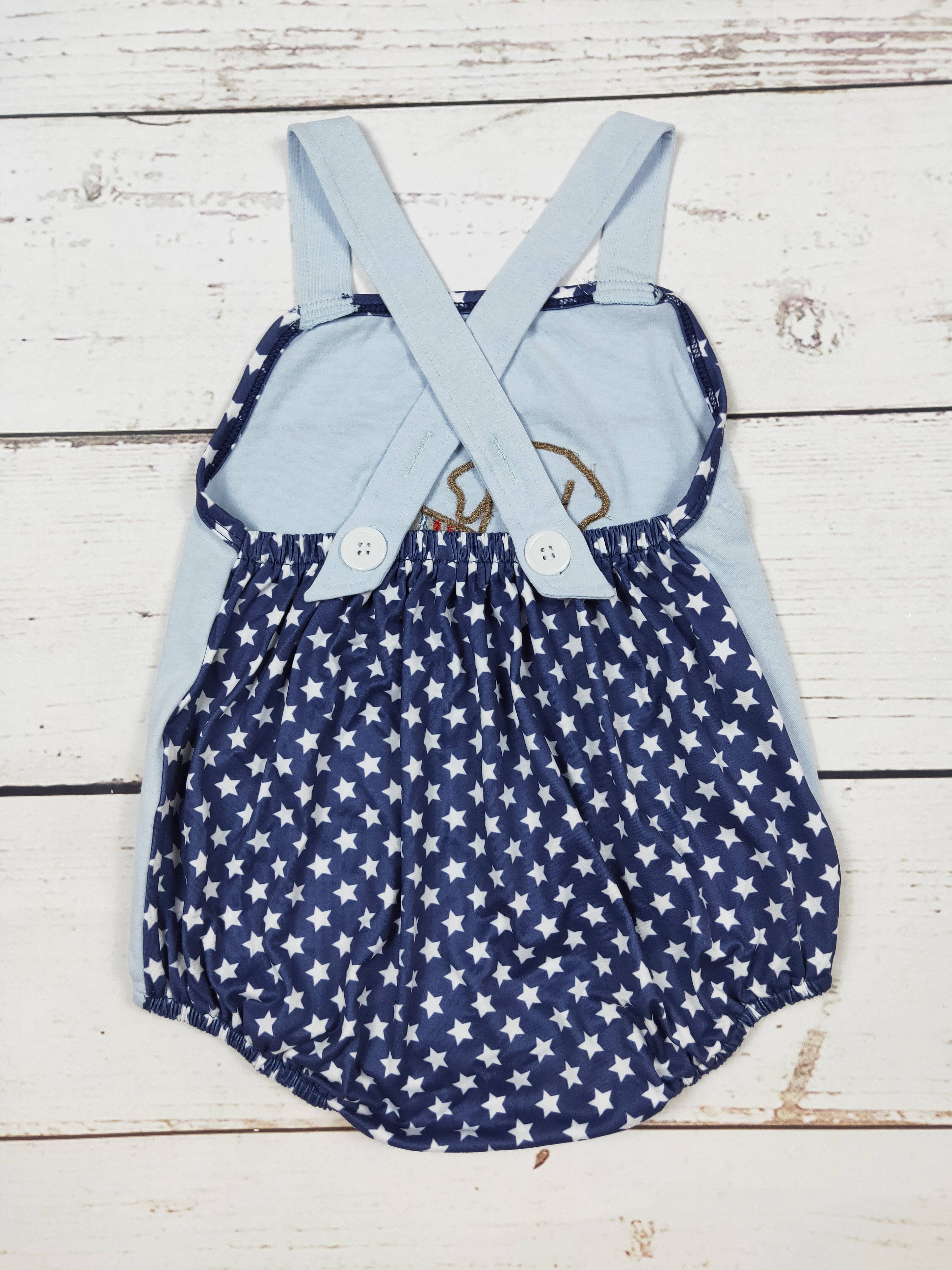 sassy kids palace – Großhandel Body (ohne Füße) – Baby – Patriotic Bubble Hundeapplikation für Jungen1