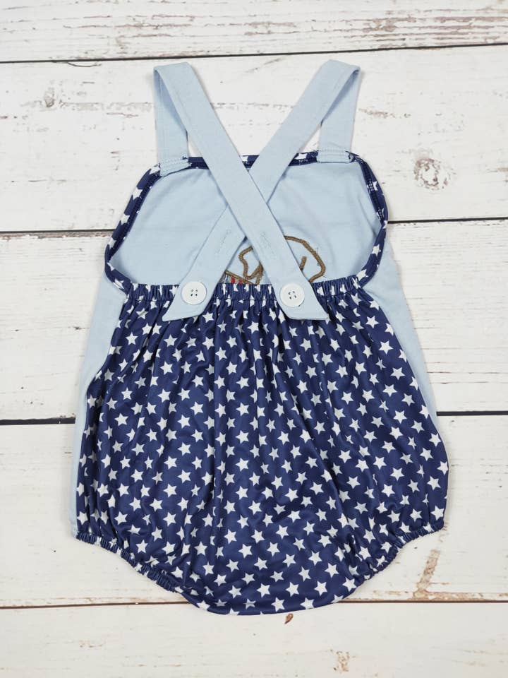 sassy kids palace – Großhandel Body (ohne Füße) – Baby – Patriotic Bubble Hundeapplikation für Jungen1