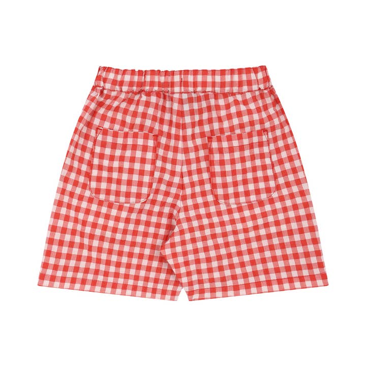 ToTo Heros - Wholesale Shorts - Kids - Gingham Check Pull-On Summer Shorts9