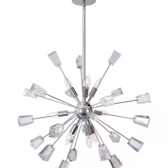 Kimberly 9-Light Sputnik Crystal And Chrome Chandelier for wholesale by UBM Wholesale