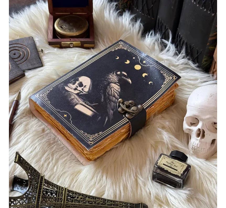 Billion Brothers - Vente Journal intime - Journal en cuir Livre des ombres Corbeau Journal gothique Carnet4