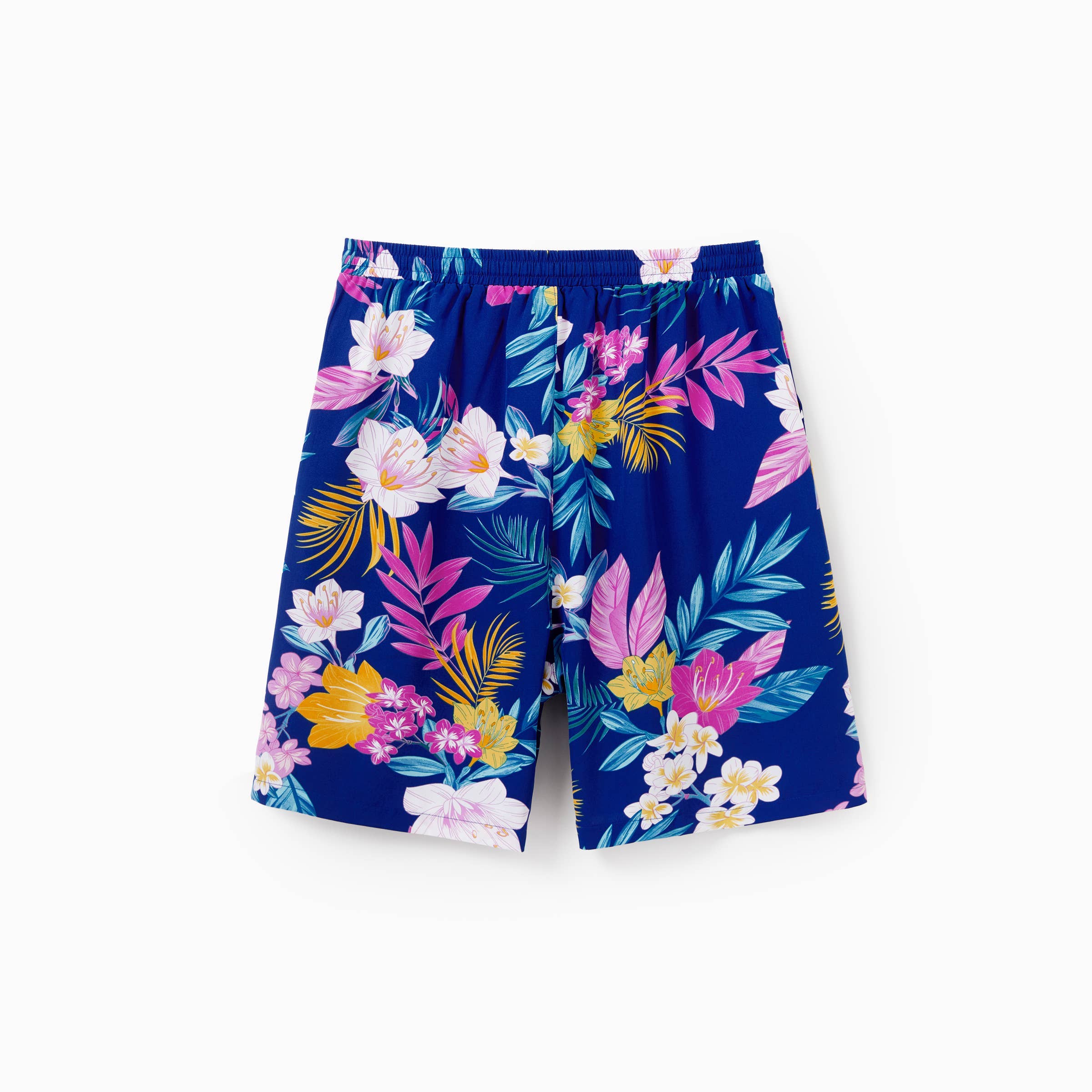 Blu profondo Abito o Set di Camicia e Pantaloncini Tropicale Hawaiano per Famiglia in vendita all'ingrosso su Faire21