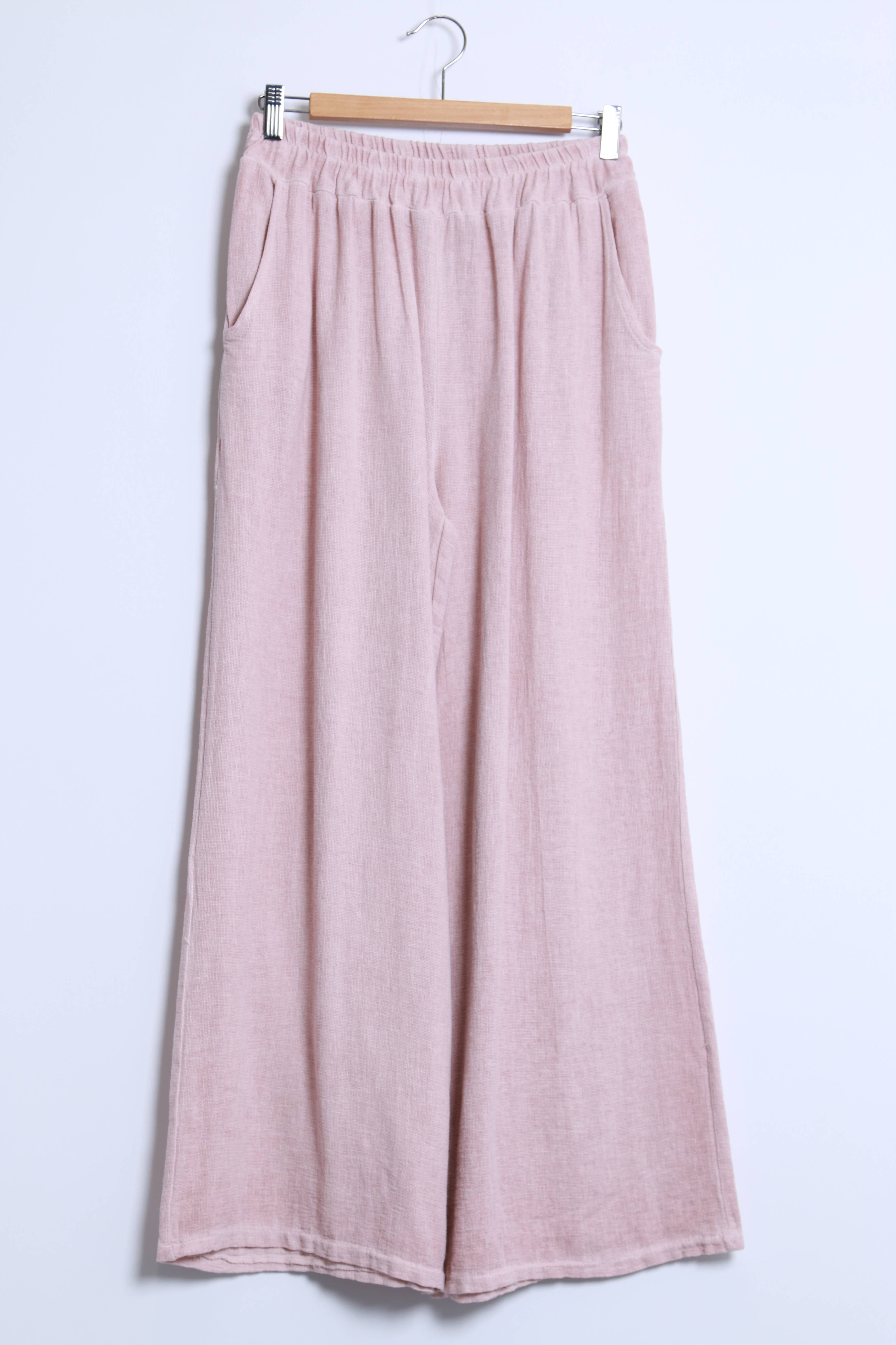 Shyloh – Großhandel Hose – Damen – Leinen-Baumwollhose 2 Taschen 2053215