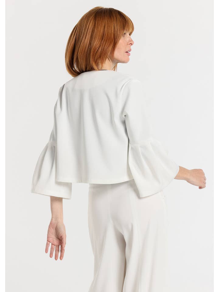 Leere V&LUCCHINO - Offene Jacke mit Rüschen an den Ärmeln für den Großhandel auf Faire1