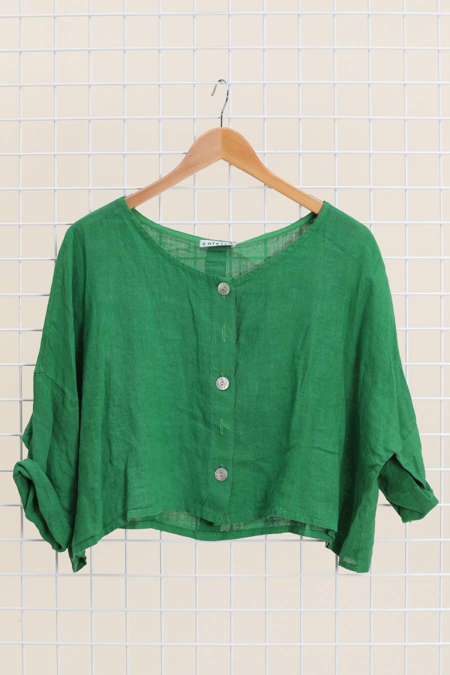 la maison des fibres naturelles - Wholesale Jacket - Women's - 3/4 sleeve linen jacket 906 100% linen17